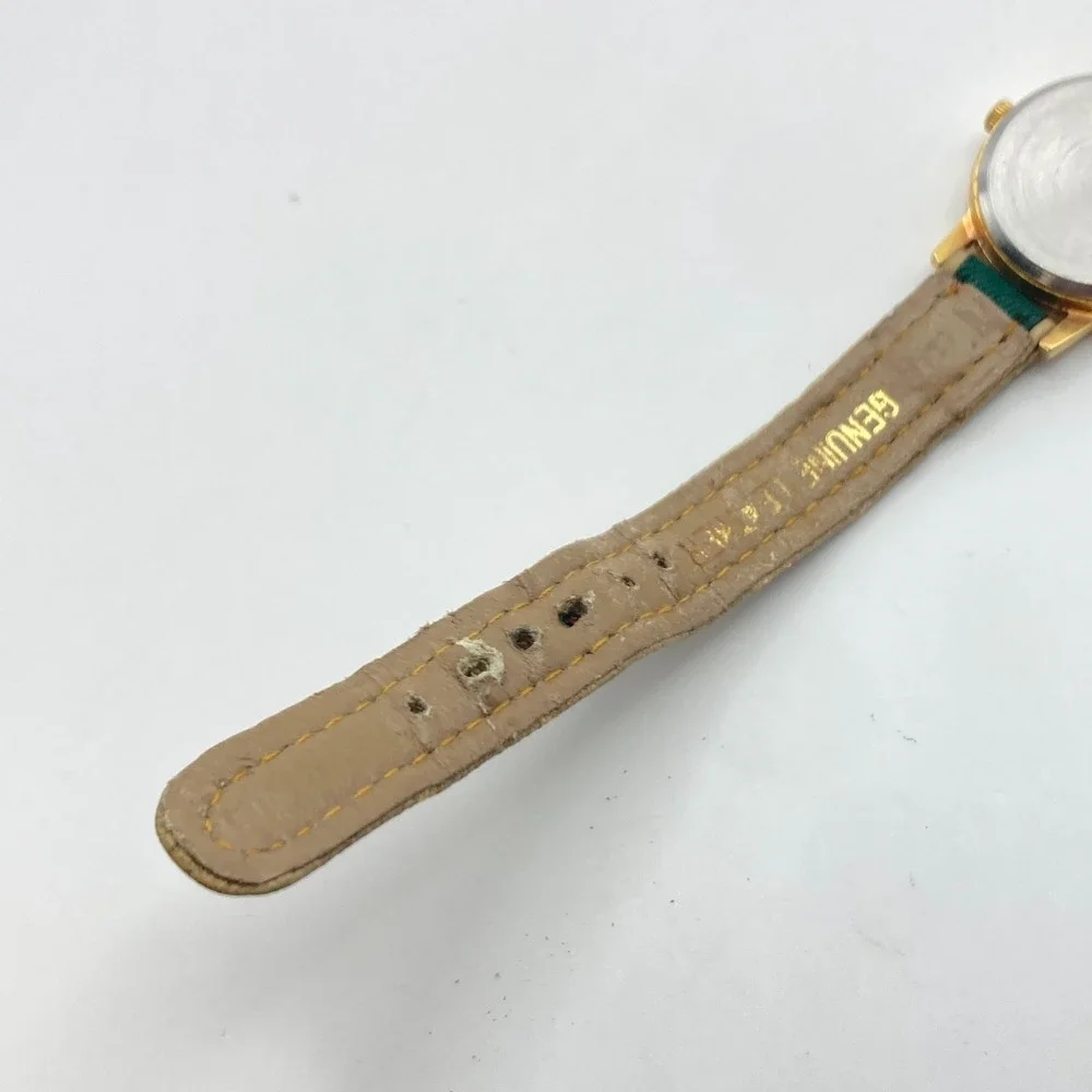 Vintage Giordano Women's Watch Golf Gold Tone Rotating Ball New Battery SMALL 7